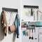 Key Holder for Wall, Key Hooks with 10 Hooks, Wall Mounted Key Holder for Hallway, Self Adhesive Key Rack(Black)